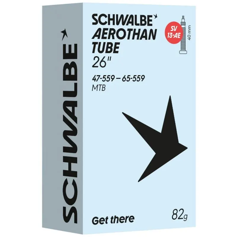 SCHWALBE Duše AEROTHAN TUBE SV13-AE (47/65-559) FV 40 mm 82 g TPU Nejlepší Volba