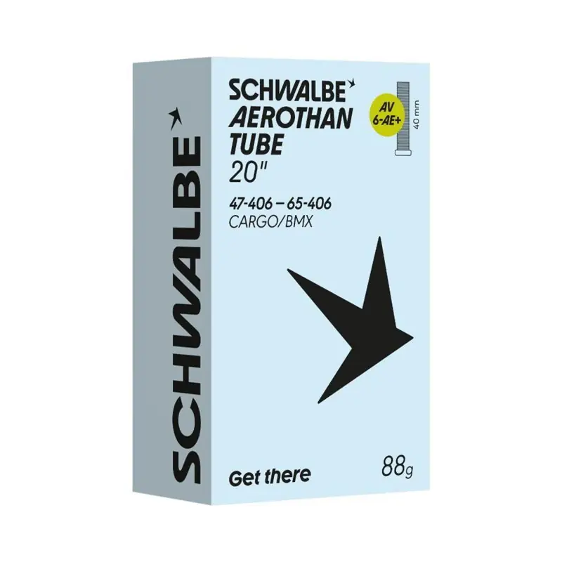 Doprava Zdarma SCHWALBE Duše AEROTHAN TUBE AV6-AE+ (47/65-406) AV 40 mm 88 g TPU