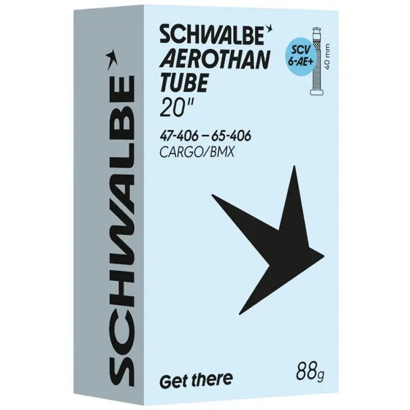 Bezpečná Platba SCHWALBE Duše AEROTHAN TUBE SCV6-AE+ (47/65-406) SCV 40 mm 88 g TPU