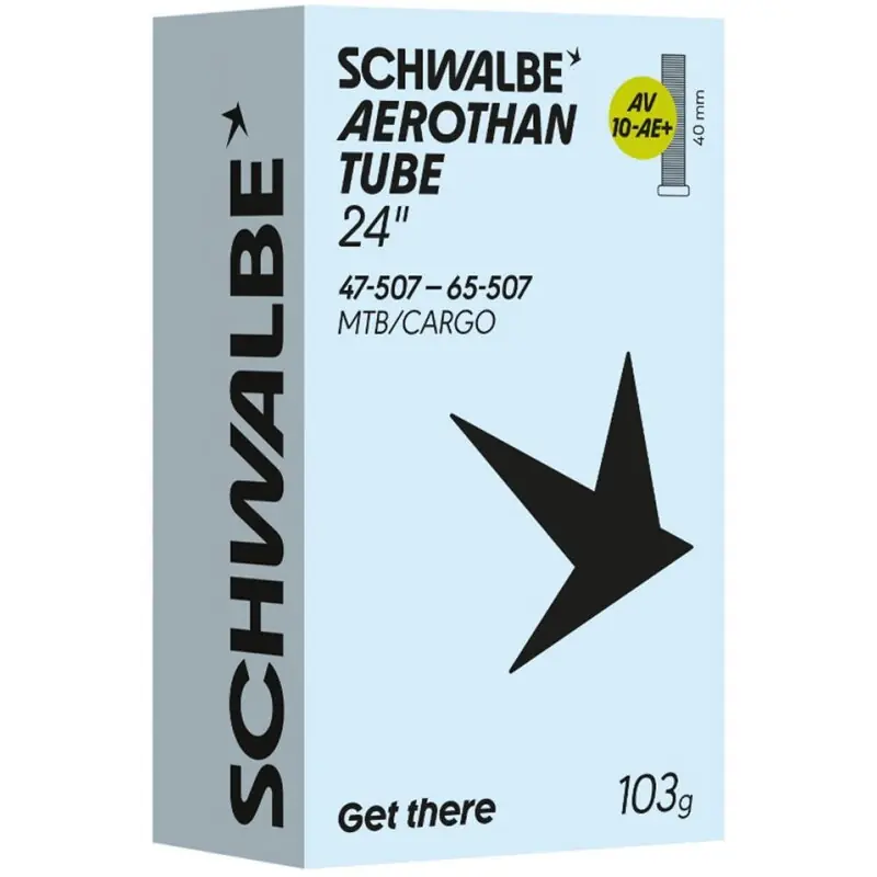 Výhodná Nabídka SCHWALBE Duše AEROTHAN TUBE AV10-AE+ (47/65-507) AV 40 mm 103 g TPU