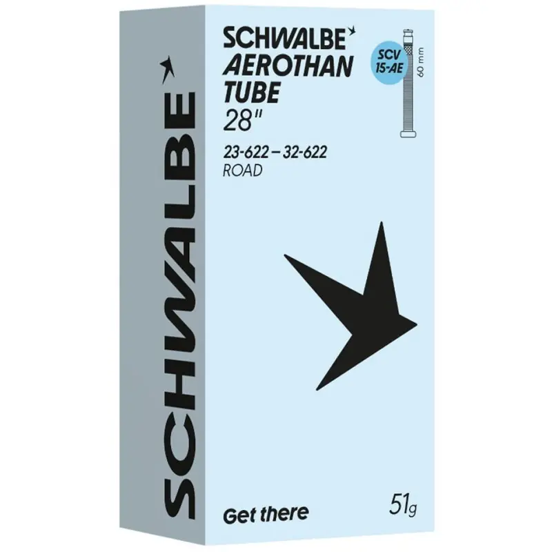Doprava Zdarma SCHWALBE Duše AEROTHAN TUBE SCV15-AE (23/32-622) SCV 60 mm 51 g TPU