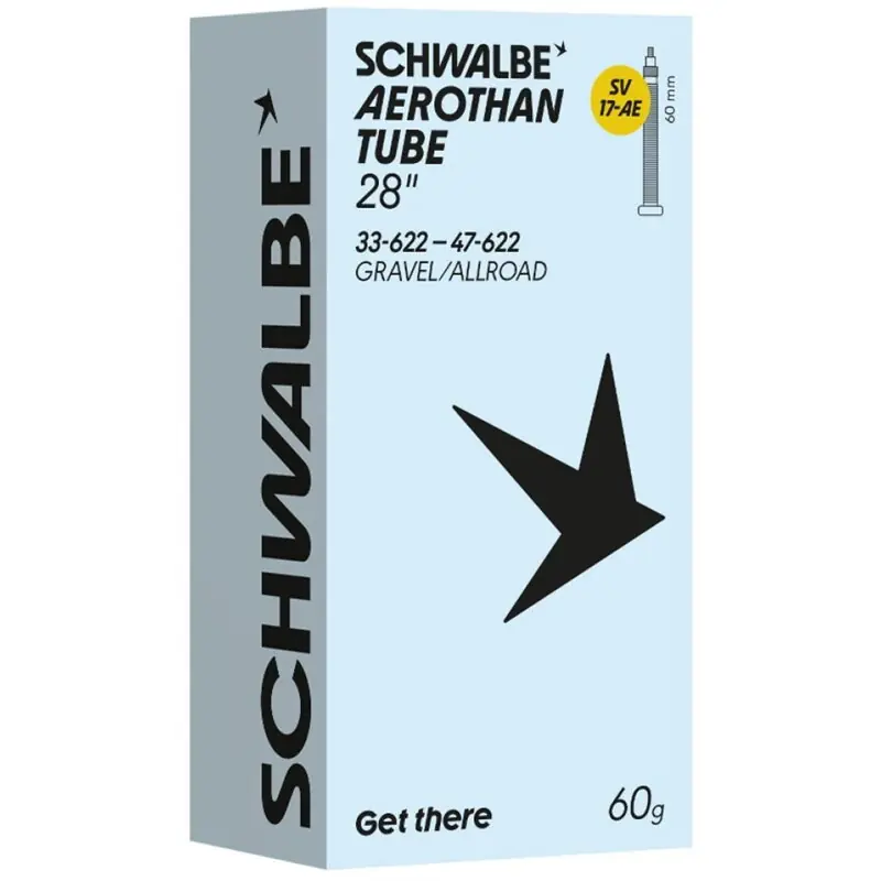 Koupit Online SCHWALBE Duše AEROTHAN TUBE SV17-AE (33/47-622) FV 60 mm 60 g TPU