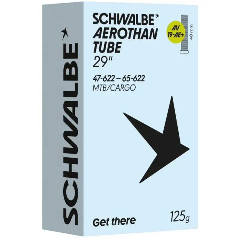 Dokud Zásoby Vydrží SCHWALBE Duše AEROTHAN TUBE AV19-AE+ (47/65-622) AV 40 mm 125 g TPU