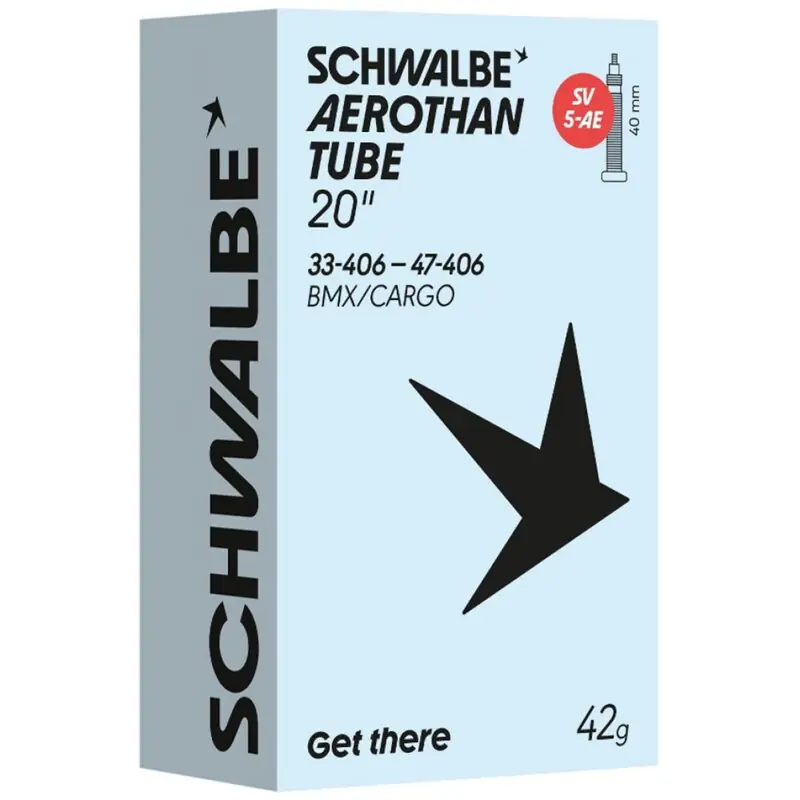 Vysoce Kvalitní SCHWALBE Duše AEROTHAN TUBE SV5-AE (33/47-406) FV 40 mm 42 g TPU