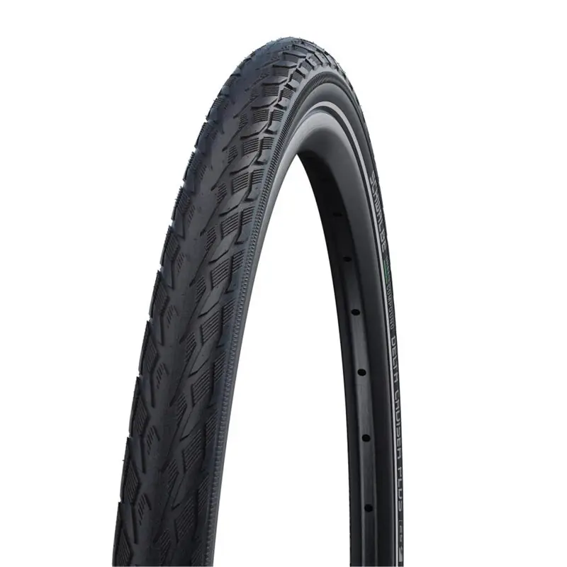 SCHWALBE Plášť DELTA CRUISER PLUS 20x1.75 (47-406) 50EPI 670 g TwinSkin PunctureGuard Green reflexní Must-Have