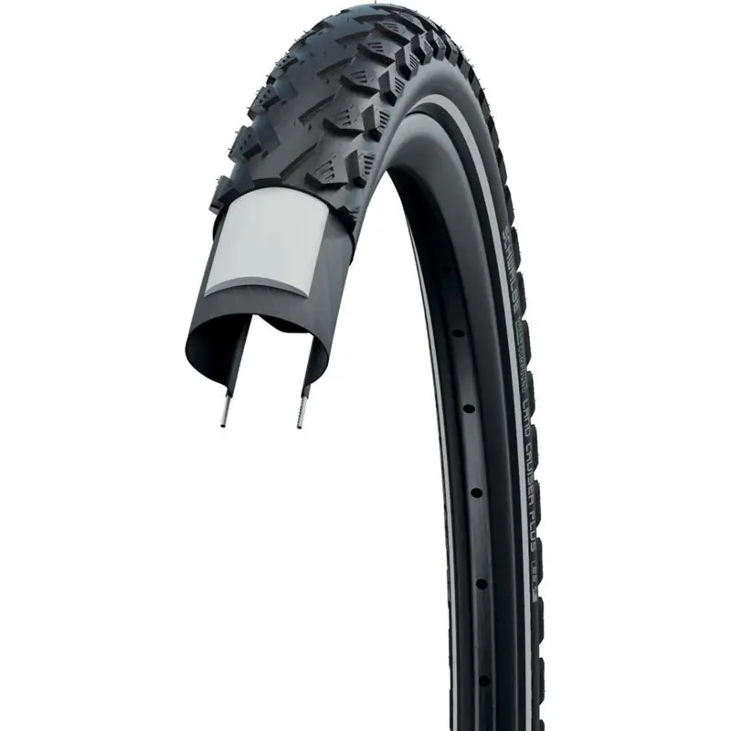 SCHWALBE Plášť LAND CRUISER PLUS 24x2.00 (50-507) 50EPI 850 g TwinSkin PunctureGuard Green reflexní Akční Cena