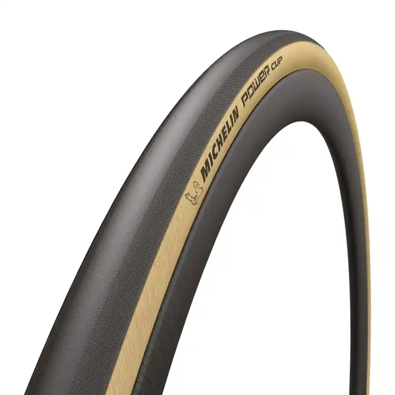 Aktuální MICHELIN Plášť POWER CUP 700x25 (25-622) 2×160TPI 280 g, hnědý bok, galuska