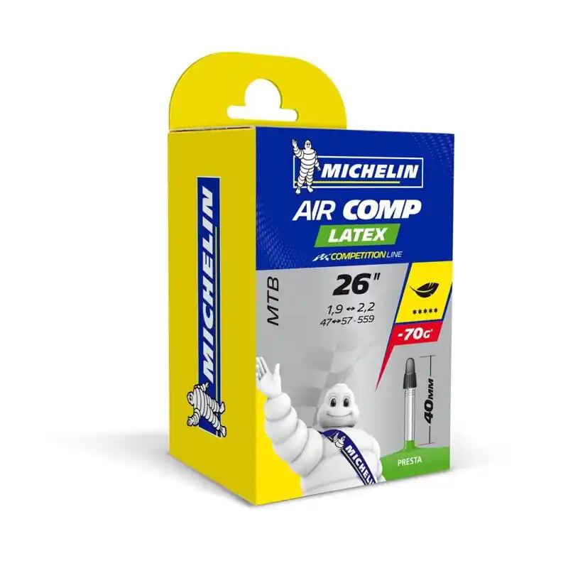Levný MICHELIN Duše C4 LATEX 26x1.75/2.25 (47/57-559) FV 40mm 128g
