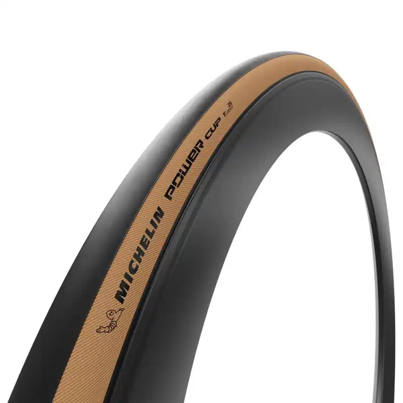 Speciální Cena MICHELIN Plášť POWER CUP 700x32C (32-622) 4×120TPI 300 g, hnědý bok, skládací