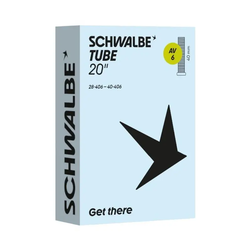 Vrácení Zdarma SCHWALBE Duša AV6 (28/40-406) 20x1.10–1.60 AV 40mm 95g