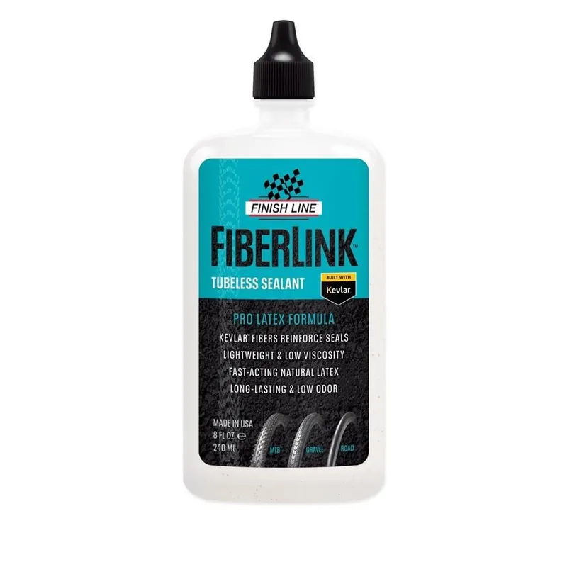 Doprava Zdarma FINISH LINE - FiberLink Tubeless Sealant Pro Latex - bezdušový tmel 240ml