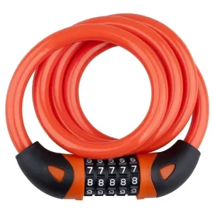 PRO-T - 23503 - Zámek spirála kódový 5čísel M12 x 120cm oranžový Dokud Zásoby Vydrží