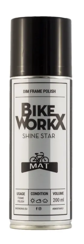 BIKEWORKX - Shiner matt sprej 200ml Akční Cena