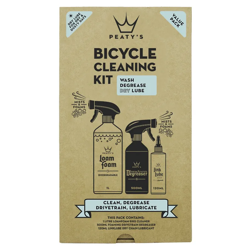 PEATY'S GIFT PACK - WASH DEGREASE LUBRICATE (DRY) (PGP-CDD-4) Finální Výprodej