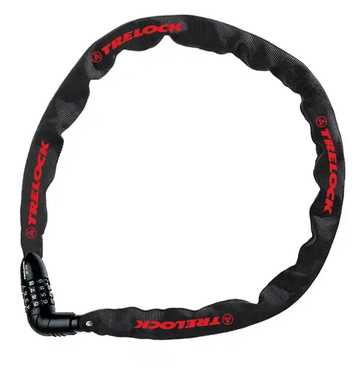 Nejlepší Volba Řetězový zámek s kódem na kolo Trelock BC 115 Code 60 cm - 4 mm