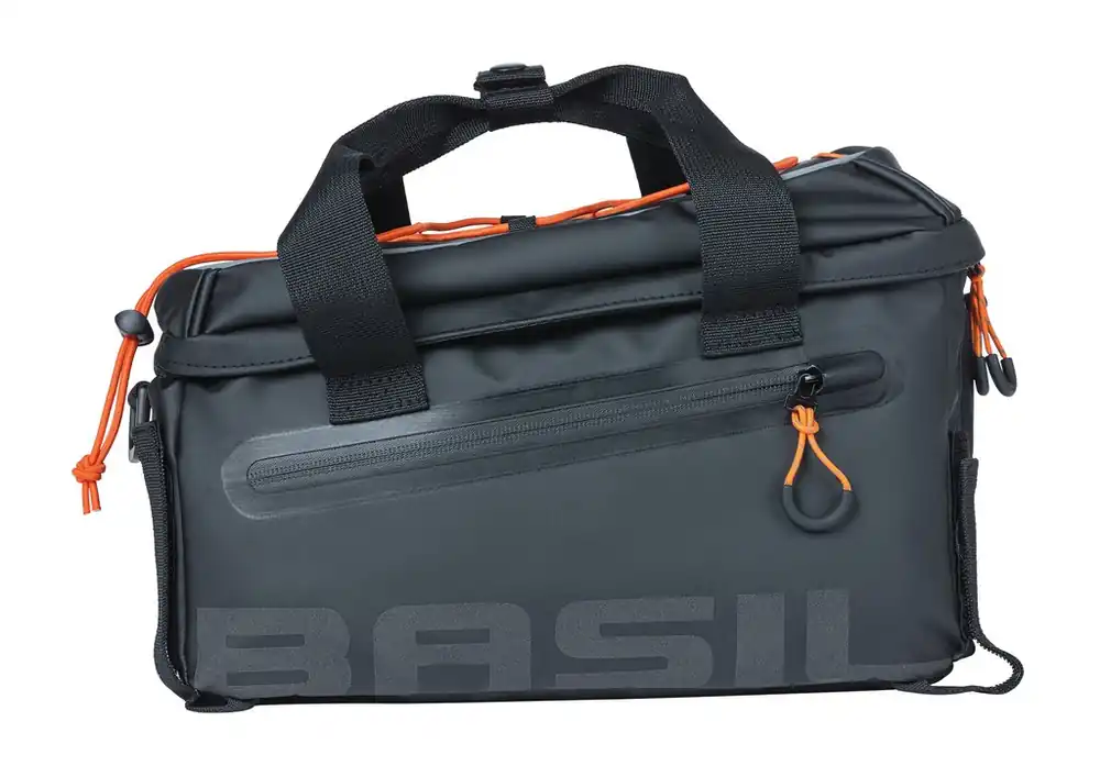 Cenová Bomba Brašna na zadní nosič Basil Miles Tarpaulin černá-oranžová