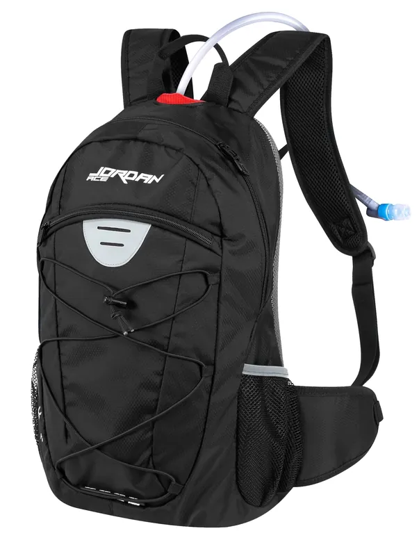 Sezónní Sleva Cyklistický batoh FORCE JORDAN PLUS černý 20L +2L rezervoár