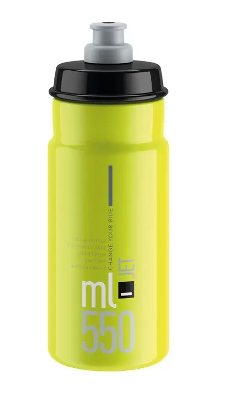 Cyklistická láhev Elite Jet žlutá fluo 550 ml Finální Výprodej