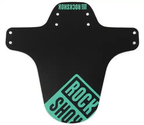 Nejlepší Cena Přední blatník na kolo MTB Rockshox černá s Seafoam Green potiskem