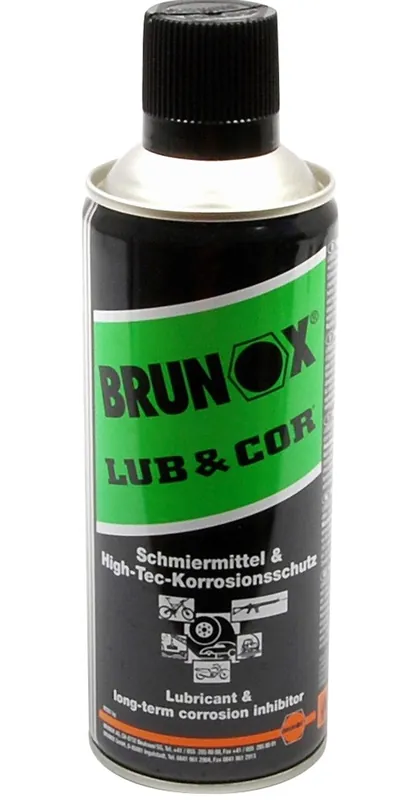 Mazivo na kolo - sprej BRUNOX LUB and COR 400ml Jen Po Omezenou Doba