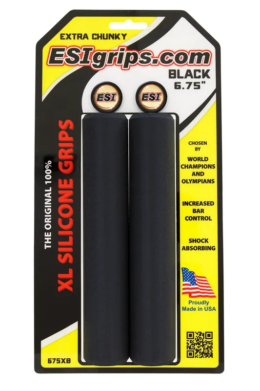 Gripy ESI Extra Chunky XL Black Horká Nabídka