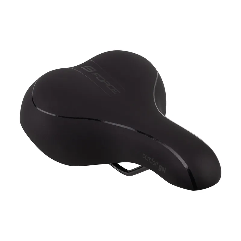 Sedlo FORCE COMFORT GEL dámské turistické, černé Hit Sezóny