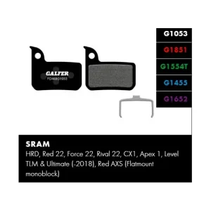 Aktuální Brzdové destičky GALFER FD469 - Sram Standard (FD469G1053)