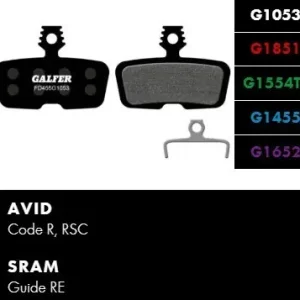 Brzdové destičky GALFER FD455 - Avid, Sram - Směs : Standard (FD455G1053) Vysoce Kvalitní