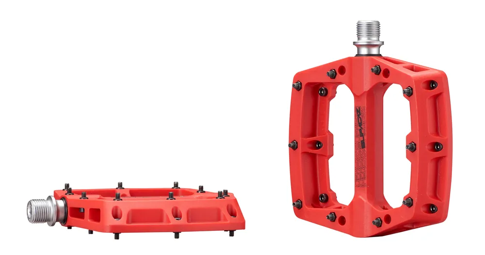 Expresní Doručení Platformové pedály Supacaz Smash Pedal Thermopoly červené