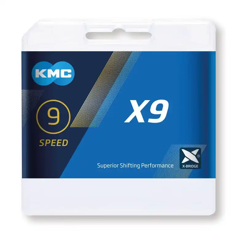 Finální Výprodej Řetěz na kolo KMC X9 Grey šedý 9-rychlostní