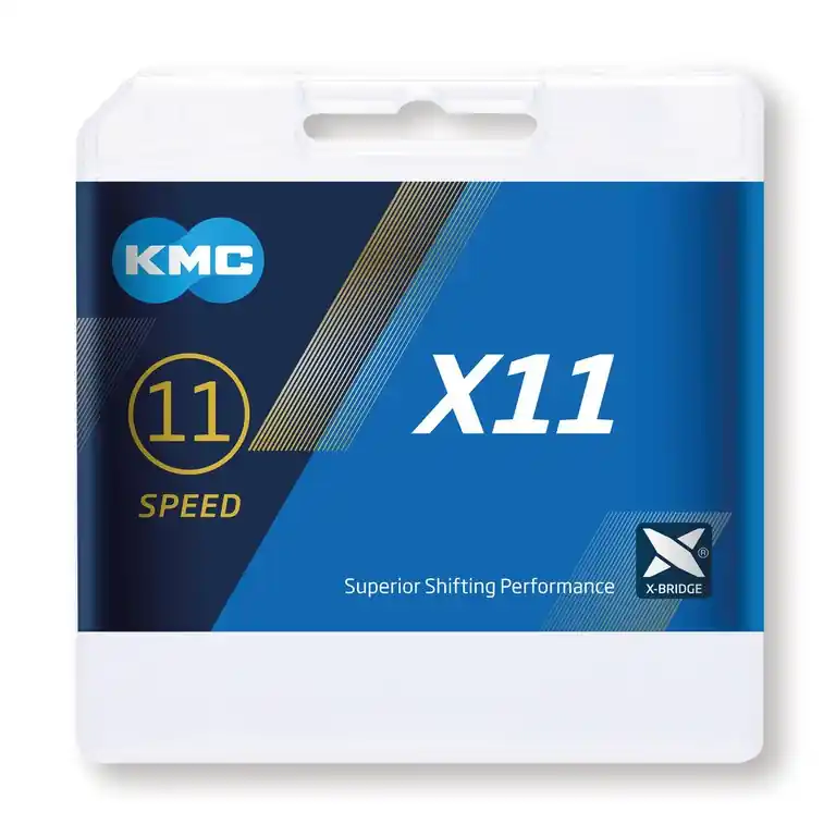 Levný Řetěz na kolo KMC X11 Silver\\/Black 11-rychlostní