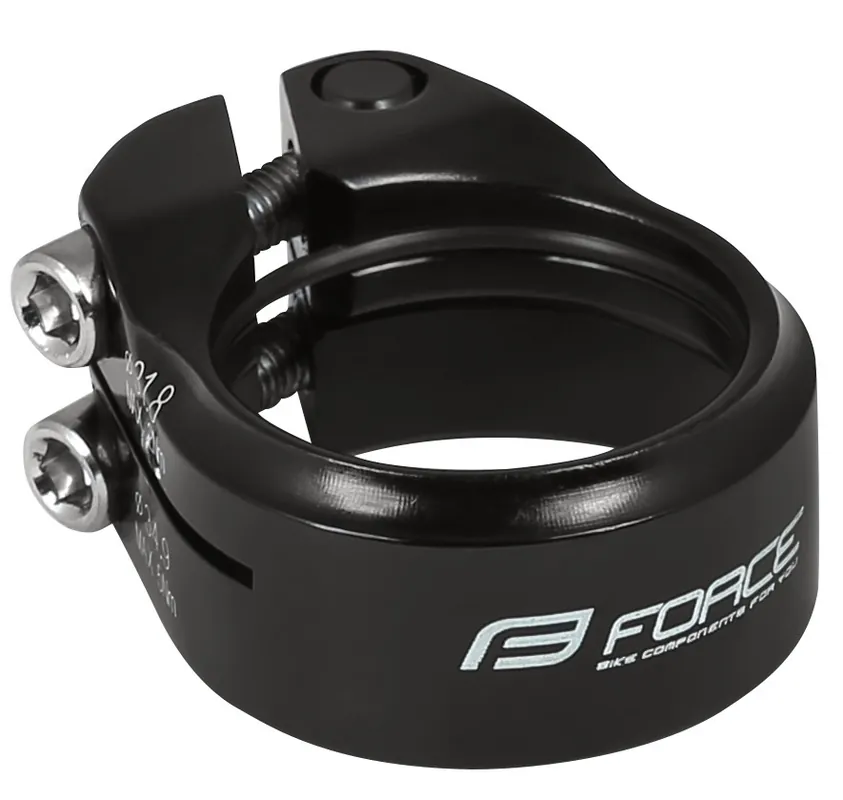 Objímka sedlovky FORCE pro karbonové rámy 31,6-34,9mm černá Doprava Zdarma