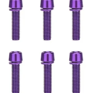 Šrouby představce jízdního kola M5 x 18 mm 6ks fialová Zlevněný