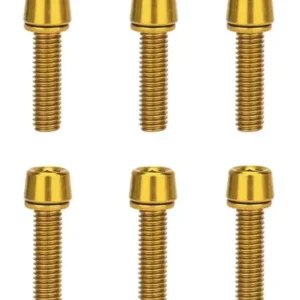 Šrouby představce jízdního kola M5 x 18 mm 6ks zlatá Poslední Šance