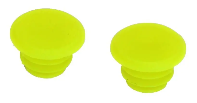 Vysoce Kvalitní Zátky do řídítek DDK špunty set 2ks žlutá neon