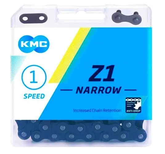 Řetěz KMC Z1 1Speed + spojka Z1 Wide Výprodej