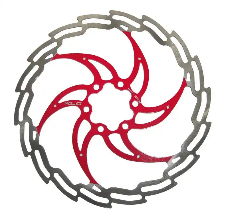Brzdový kotouč XLC BR-X02 180 mm 6d + šroubky červená Akční Cena