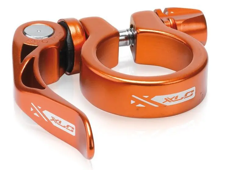 Levný Objímka sedlovky XLC 34,9 mm PC-L04 s rychloupínákem oranžová