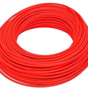 Autentický Bowden brzdový 5 mm teflon 1 m barevný červený neon