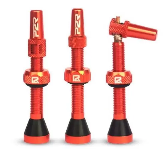 Bezdušový Ventilek P2R tubeless valve FR-11C AL 46mm oranžová Víkendová Akce