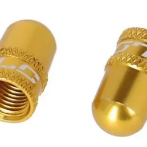 Čepičky na ventilek XLC PU-X15 CNC AV elox 2ks zlatá Odeslání Ihned