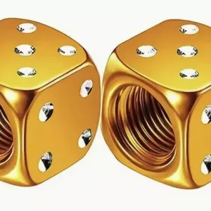 Ihned K Objednání Čepičky ventilku kostka zlatá na AV ventilek set 2ks