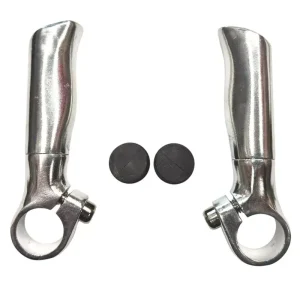 Autentický Rohy Anatomic na řídítka 10 cm stříbrné