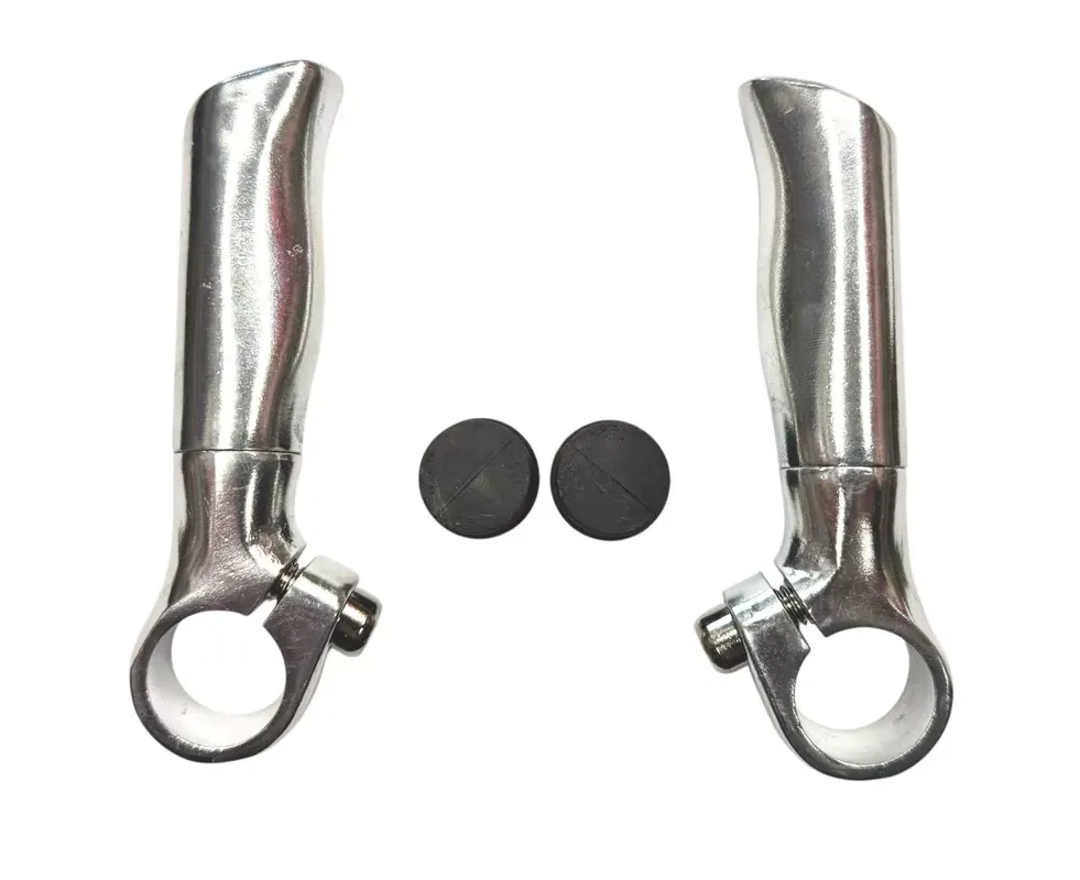 Autentický Rohy Anatomic na řídítka 10 cm stříbrné