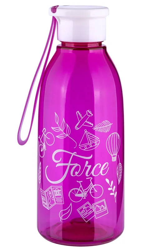 Láhev Force DROP tourist 0,6 L transparent růžová Omezená Nabídka
