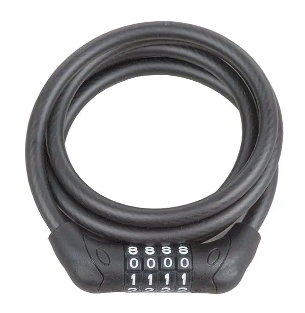 Cenová Bomba Zámek na kolo Pro-T spirála na kod 180 cm x 8 mm černý