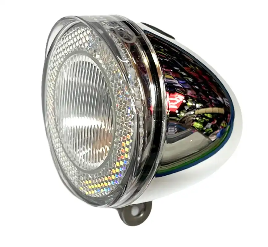 Dokud Zásoby Vydrží Světlo přední SWINGO 1 SMD LED chrómové 3x baterie odrazka
