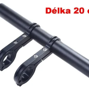 Bezpečná Platba Držák na řídítka AL posuvná tyčka 20cm 22.2-32mm extender černá