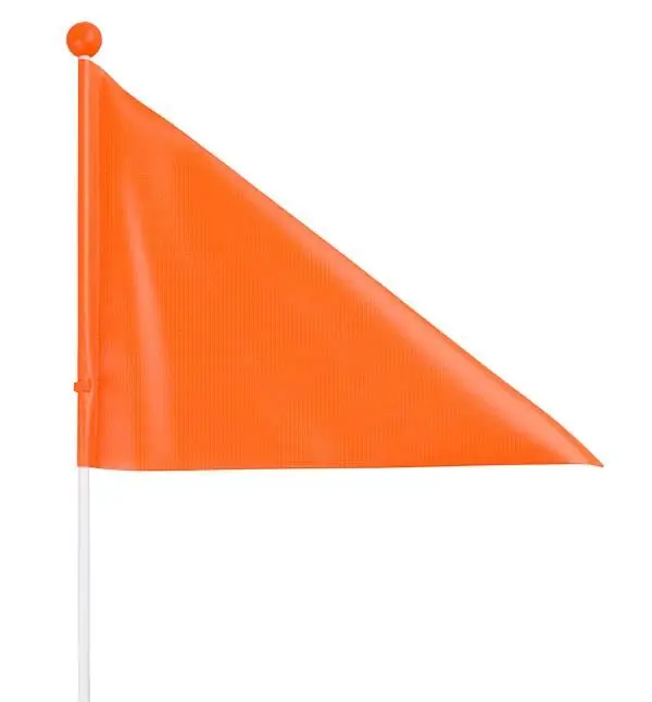 Bezpečnostní praporek kolo vozík kočárek 150 cm oranžový Nejlepší Volba