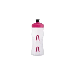 láhev FABRIC 600ml black transparent\\/pink cap Cenová Bomba